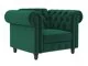 Chesterfield sillón Tulsa 630 (Verde oscuro)