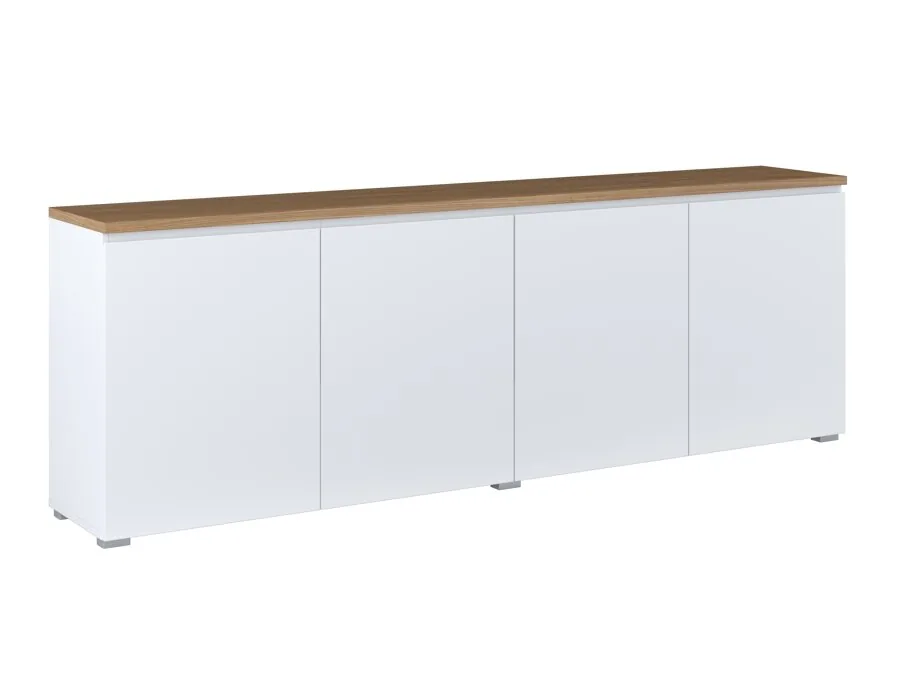 Aparador Baletu 105 (Blanco + Roble)