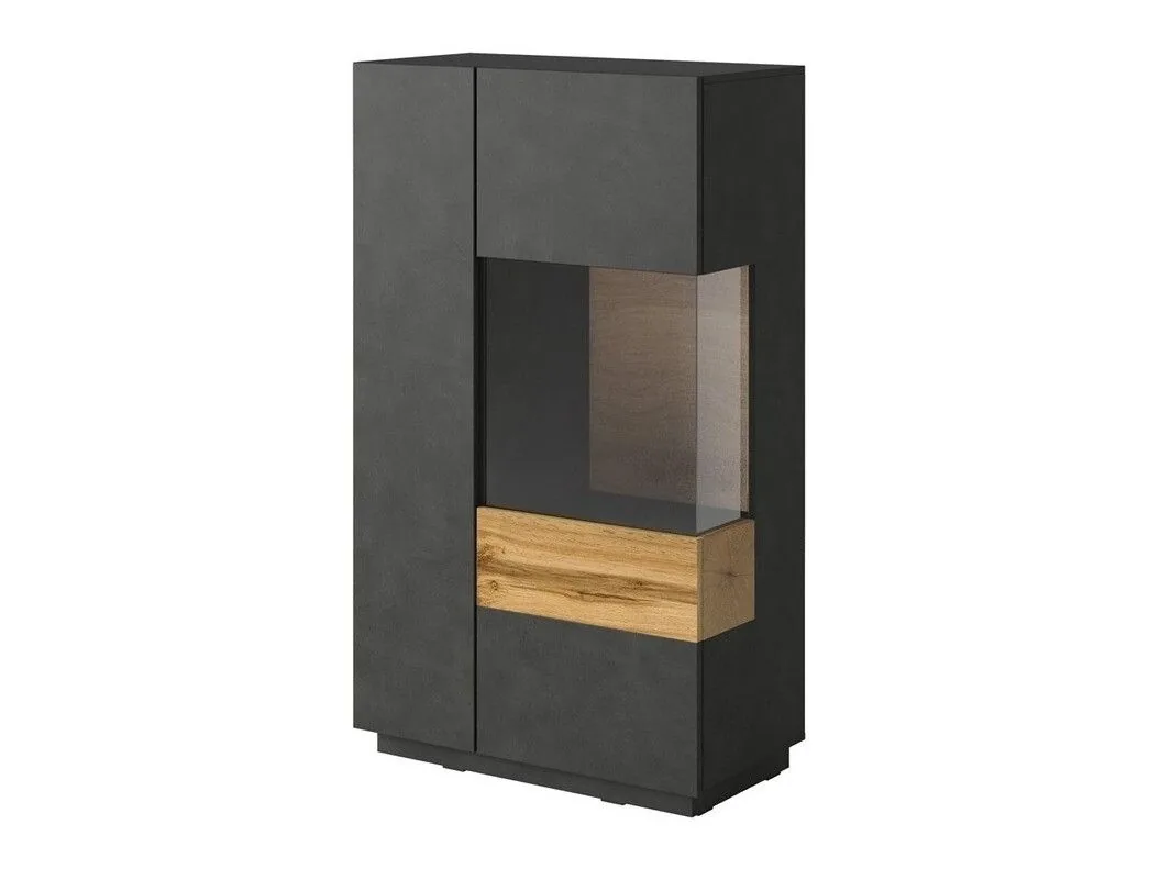 Aparador Livlore 104 (Madera gris + Roble wotan)