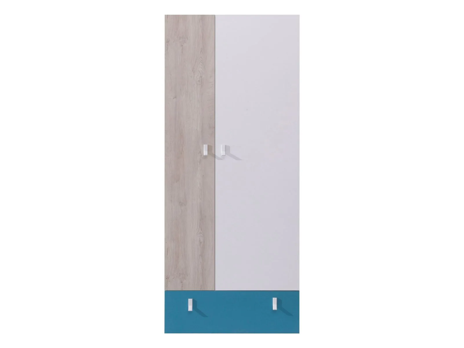 Armario Camteso 101 (Blanco + Roble + Turquesa)