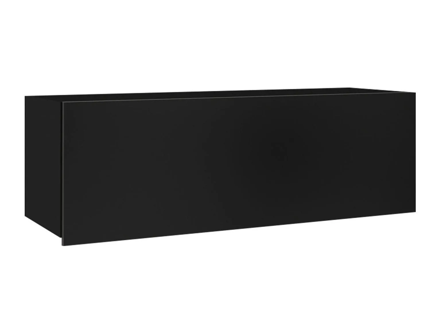 Armario de pared Remus (Negro + Negro brillante)