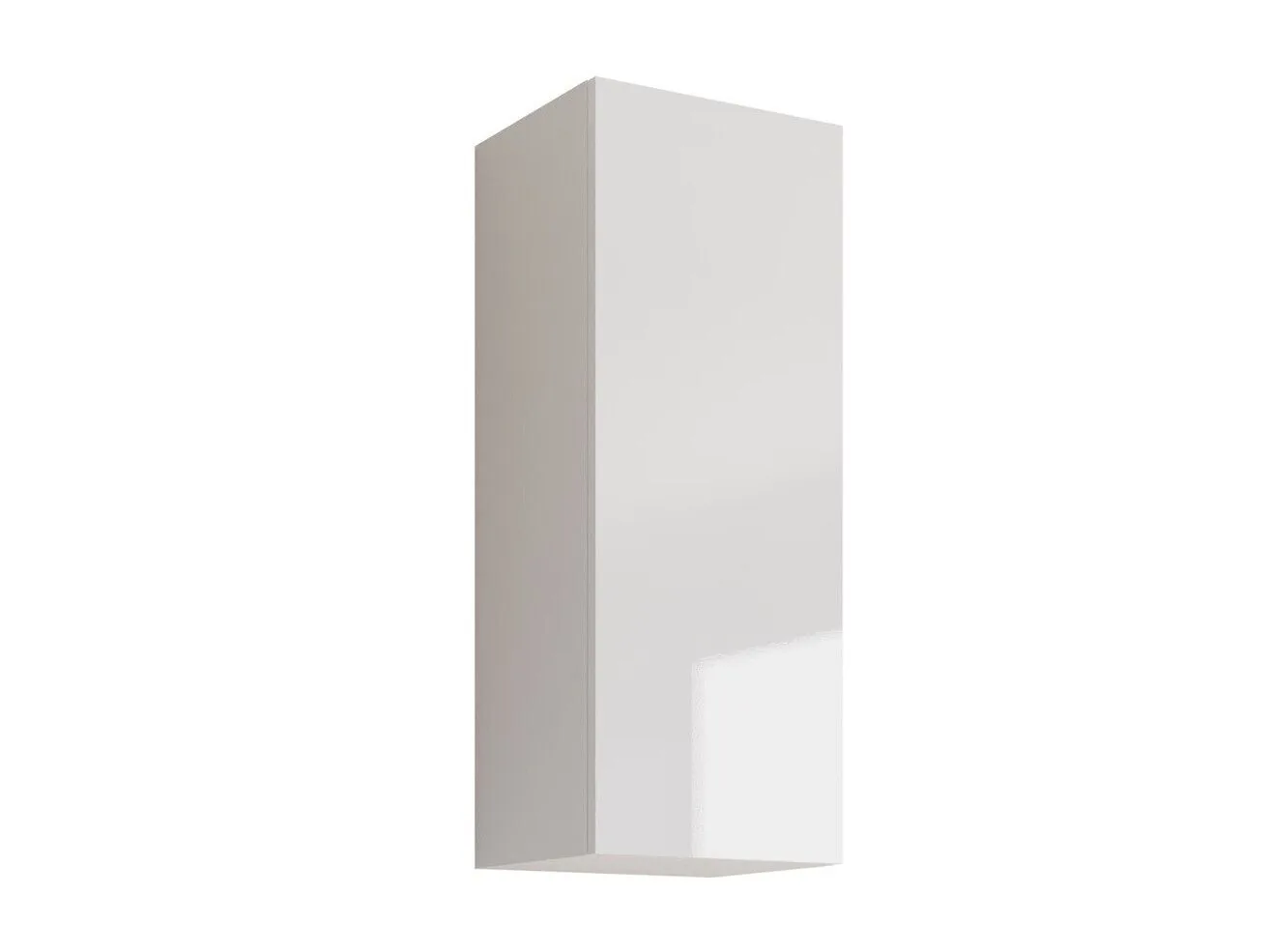 Armario de pared Vilrin VI (Blanco + Blanco brillante)