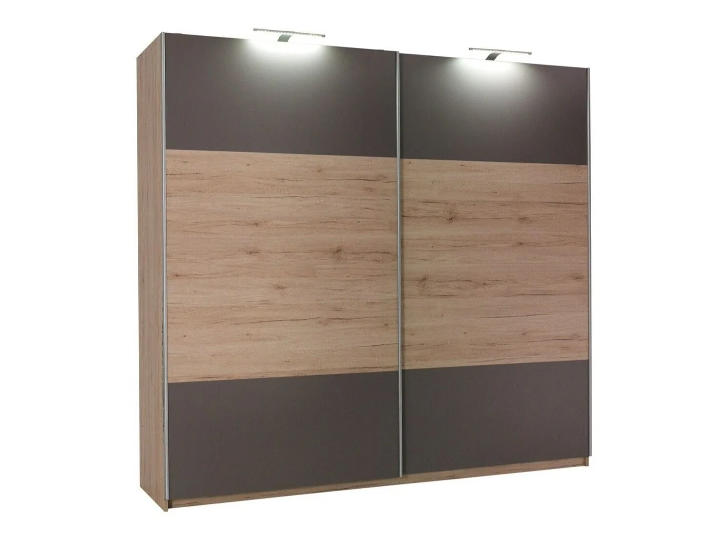 Armario Murrieta 150 (Roble sanremo + Gris)