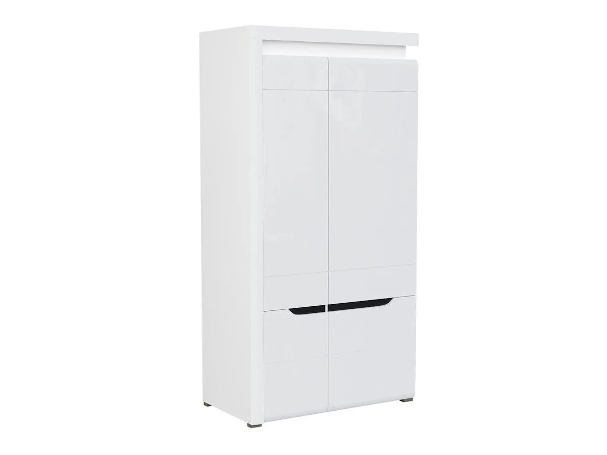 Armario Revelmi 107 (Blanco brillante + Blanco)
