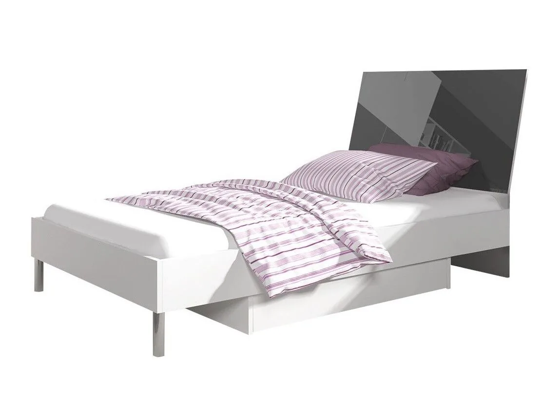 Cama Campus (Blanco + Gris brillante)