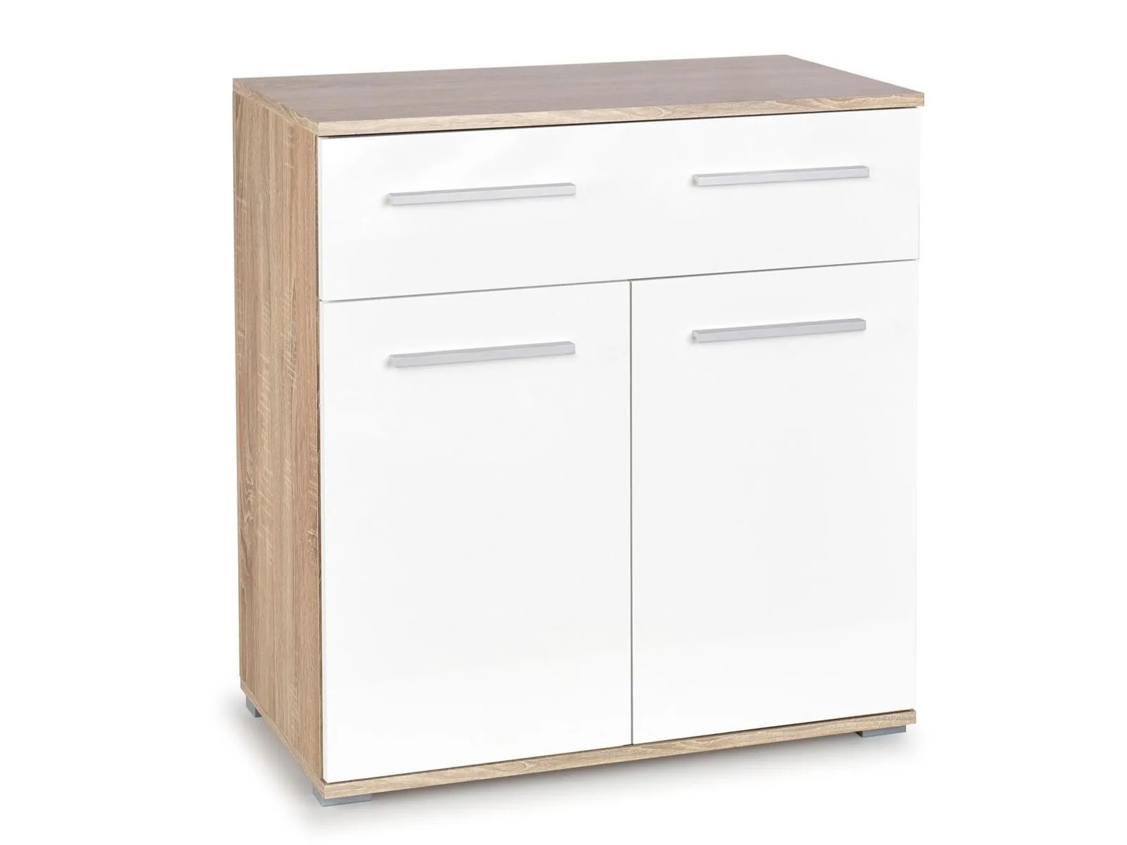 Cómoda Cirveso 100 (Roble Sonoma + Blanco brillante)
