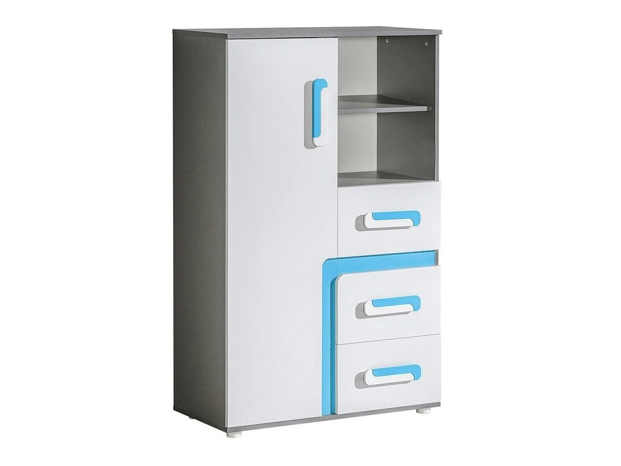 Cómoda Levtala 106 (Antracita + Blanco + Turquesa)