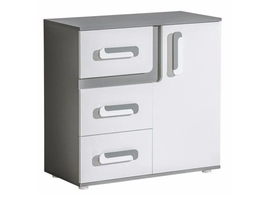 Cómoda Levtala 108 (Antracita + Blanco)