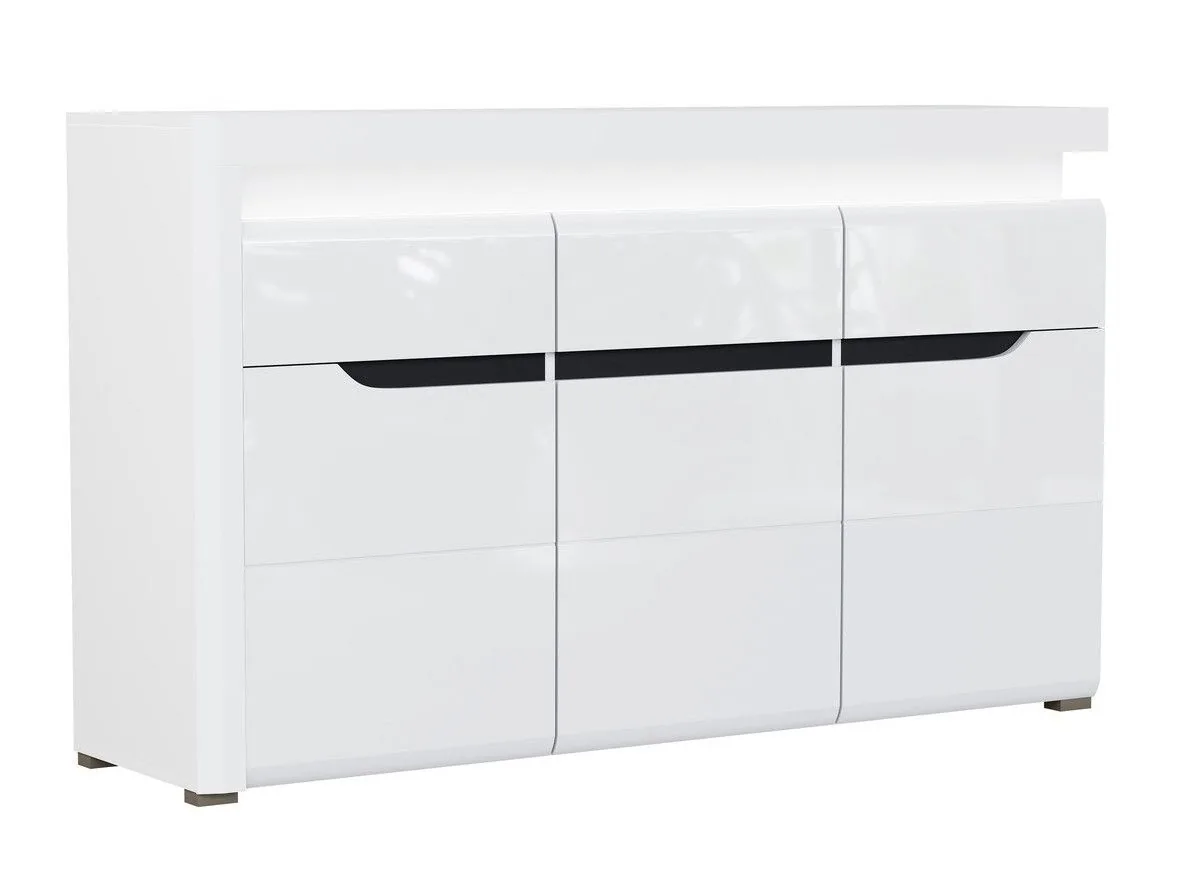 Cómoda Revelmi 103 (Blanco brillante + Blanco)
