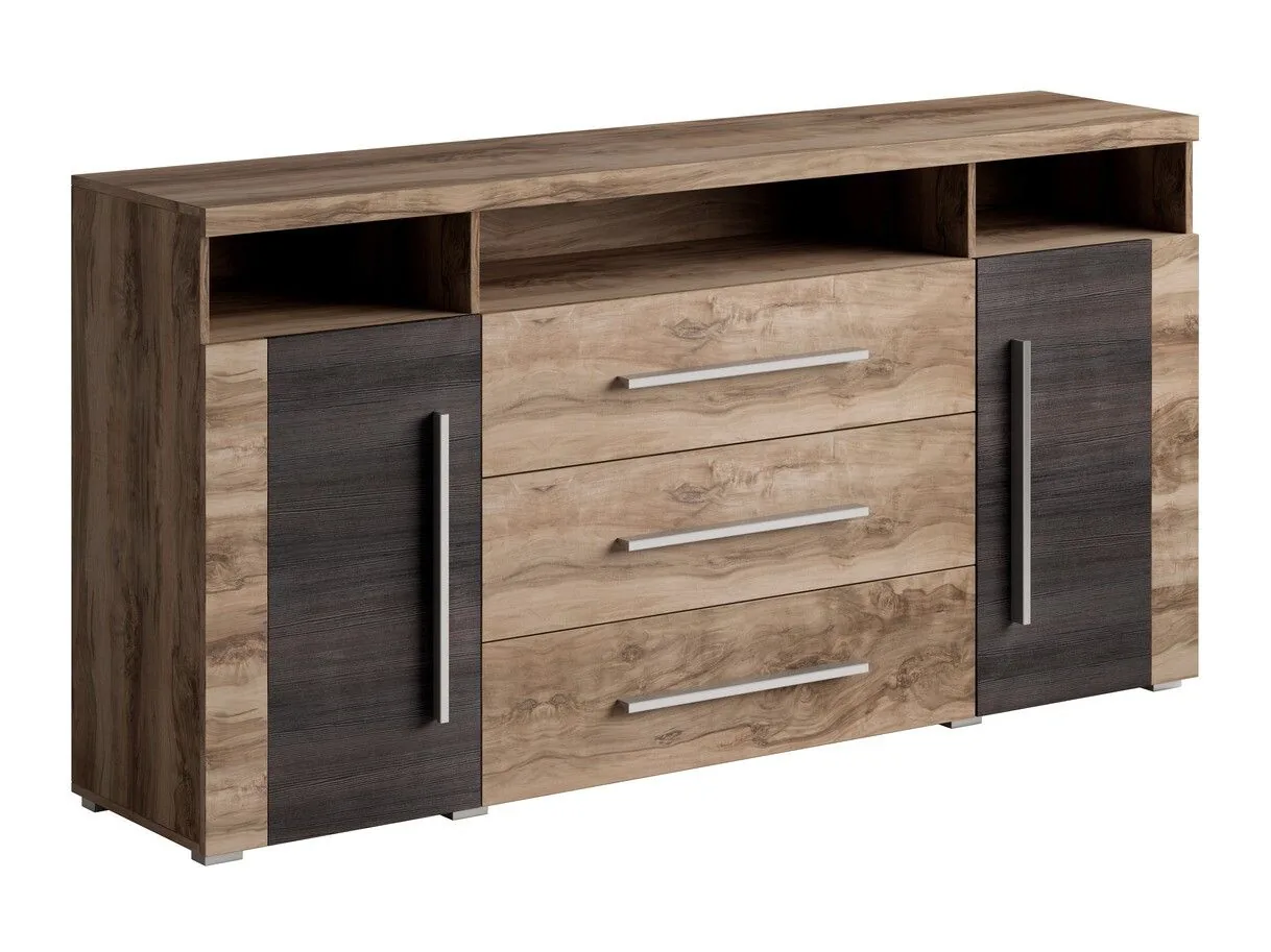 Cómoda Sorciro 100 (Nuez + Roble oscuro)