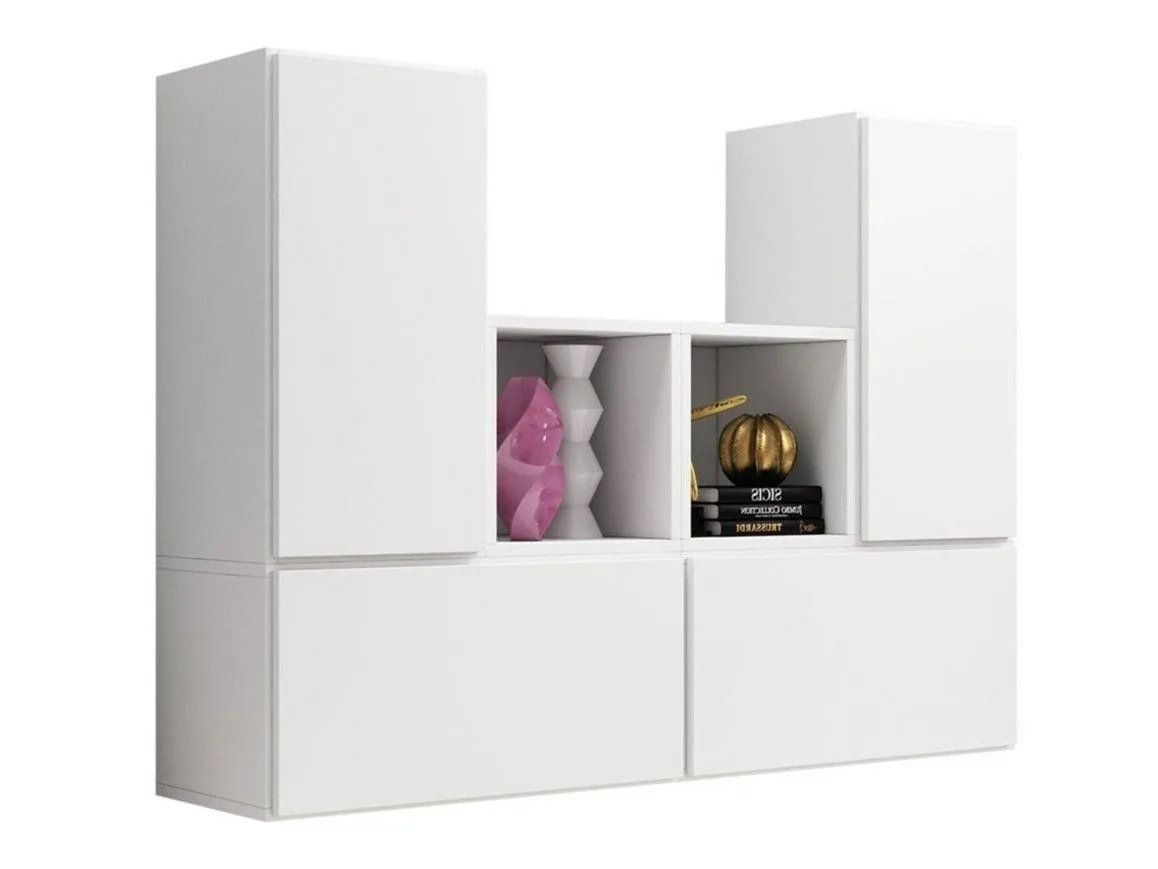 Conjunto de armarios Corbele 123 (Blanco)