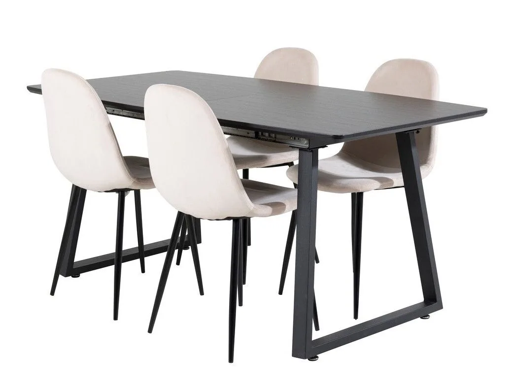 Conjunto de mesas y sillas para comedor Dallas 1616 (Beige)