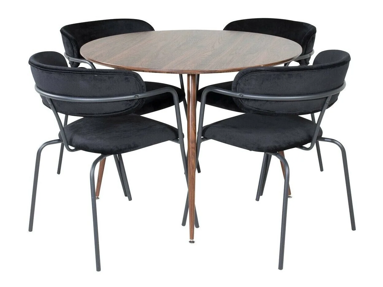 Conjunto de mesas y sillas para comedor Dallas 285 (Nuez)