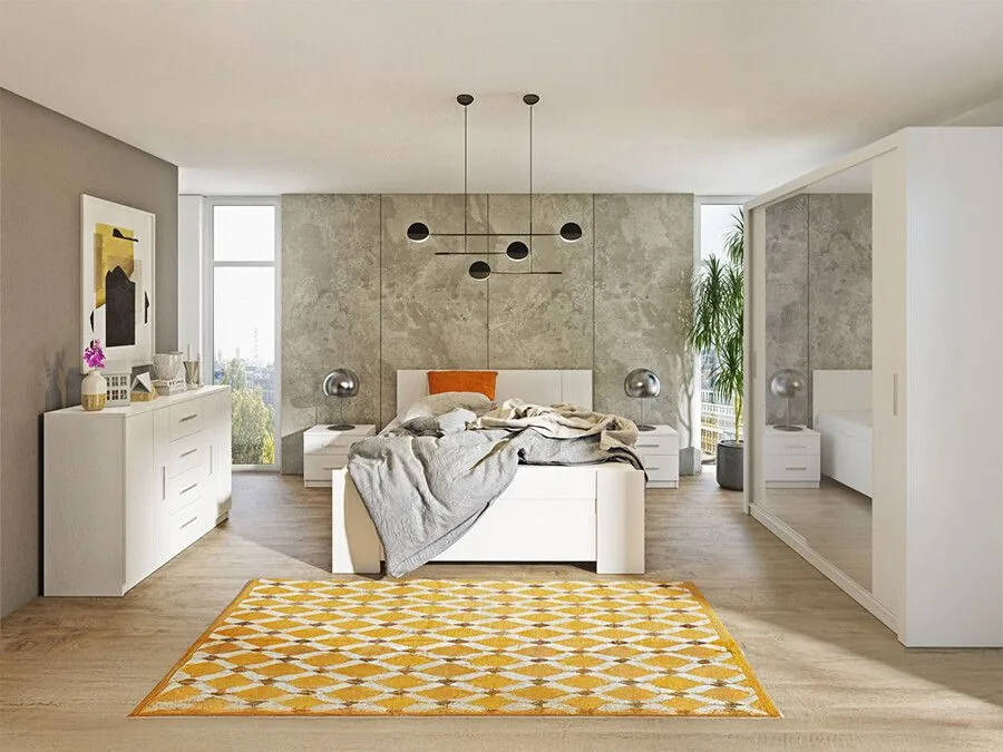 Conjunto de dormitorio Catromi 121 (Blanco)