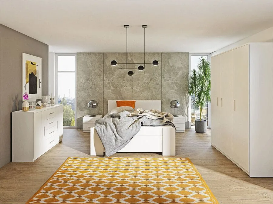 Conjunto de dormitorio Catromi 123 (Blanco)