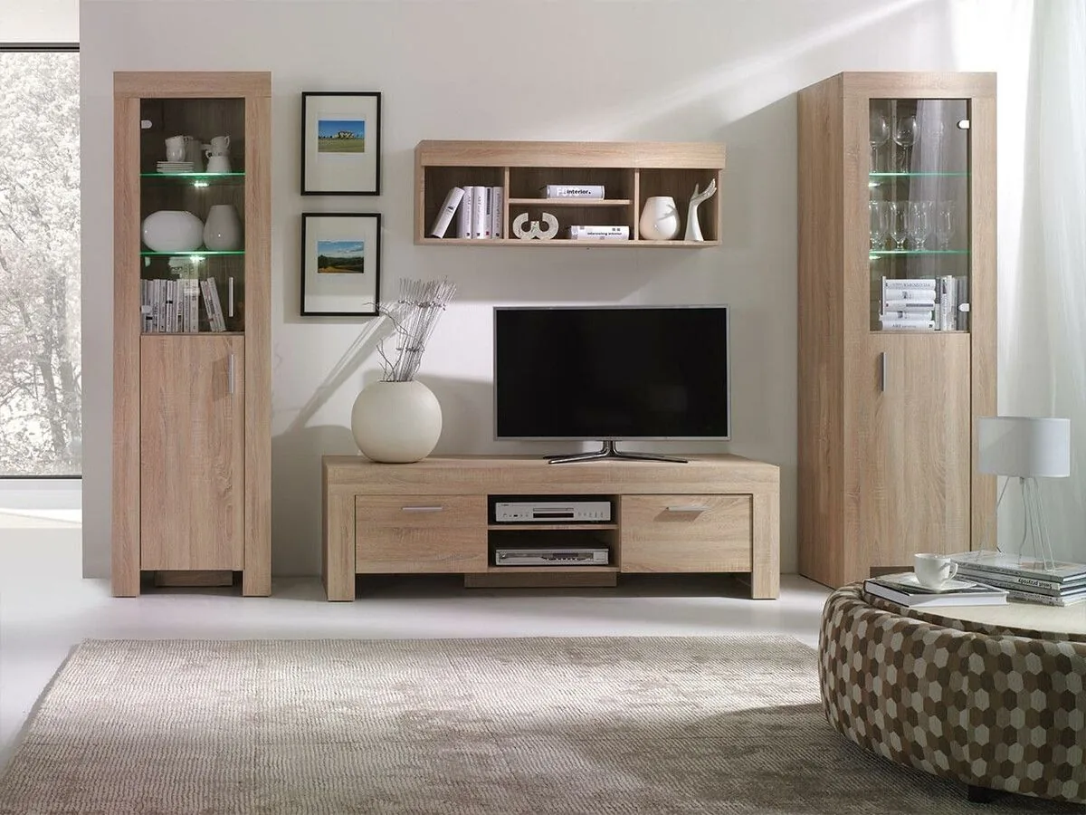 Conjunto de salón Melfeli 124 (Roble Sonoma)