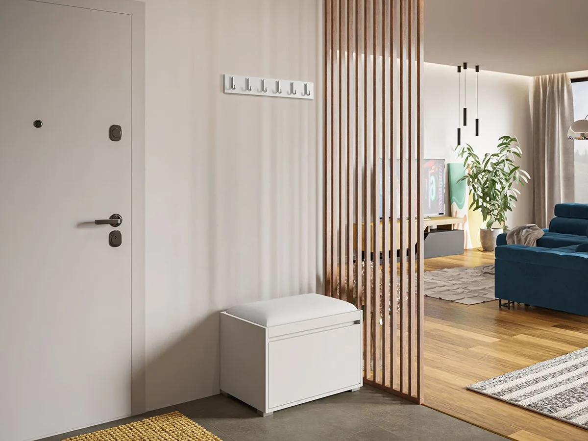 Conjunto para recibidor Comfivo Pinus VIII (Blanco + Soft 017)