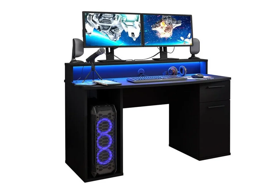 Escritorio gaming Serus (Negro mate)
