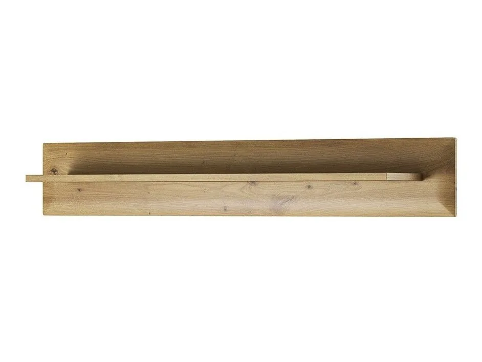 Estantería de pared Bracchal (Roble Artisan + Grafito)