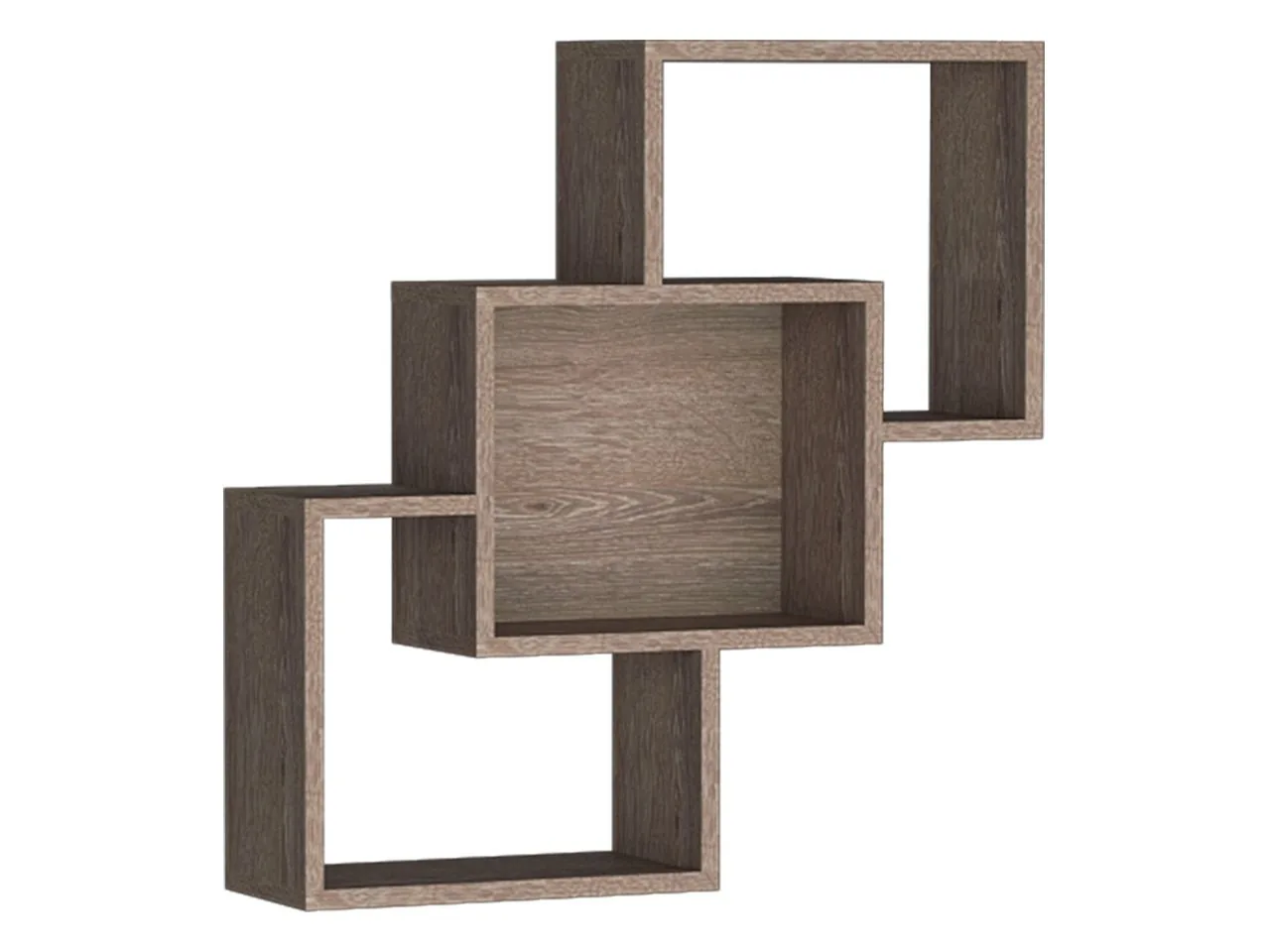 Estantería de pared Lorelie 121 (Trufa roble)