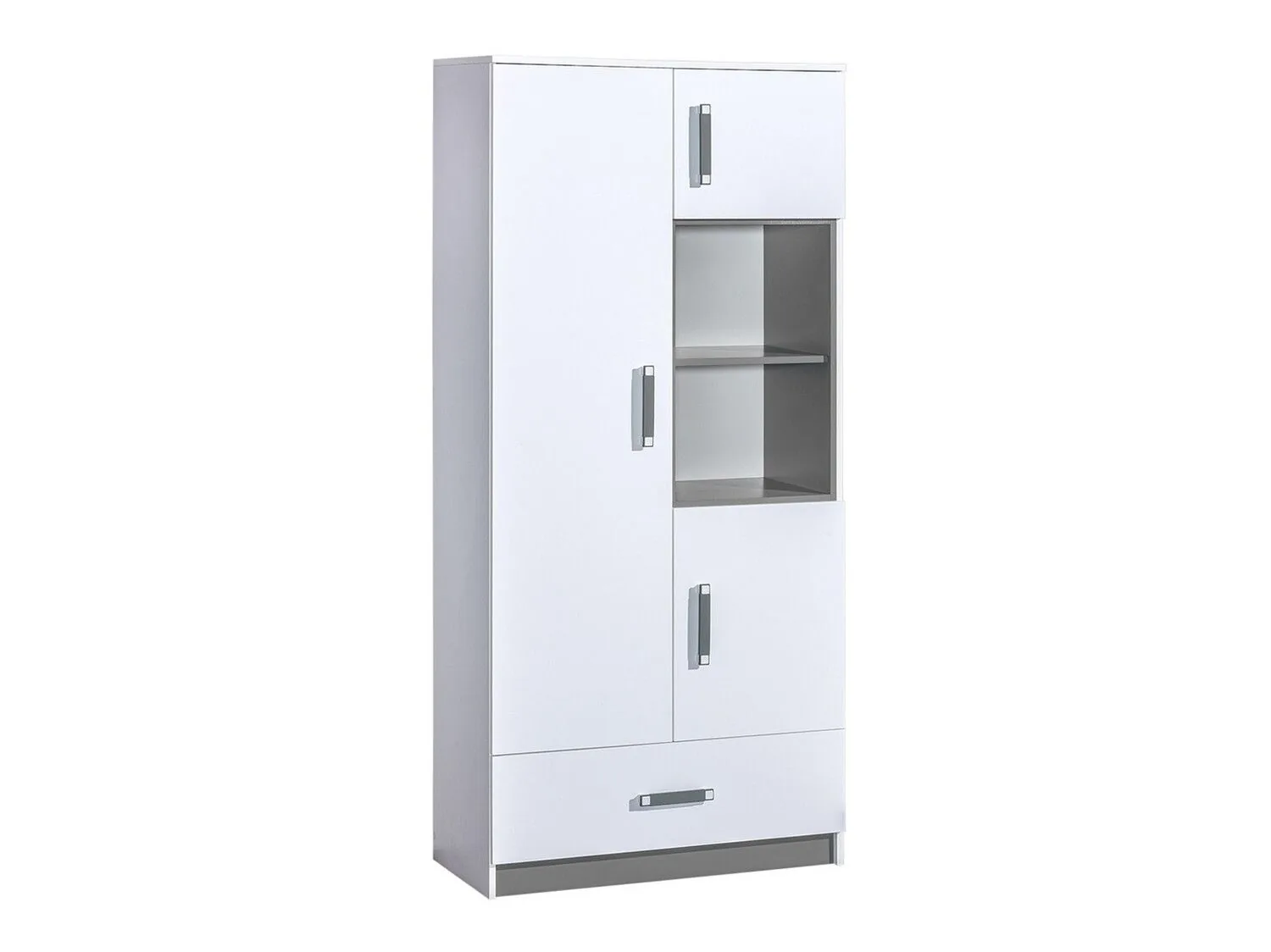 Estantería Lorlare 113 (Blanco + Gris)