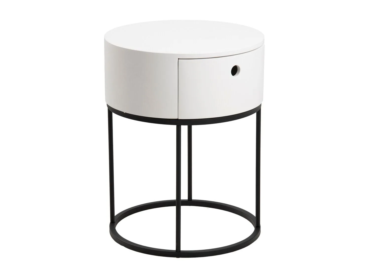 Mesa auxiliar Norsica 595 (Blanco + Negro)