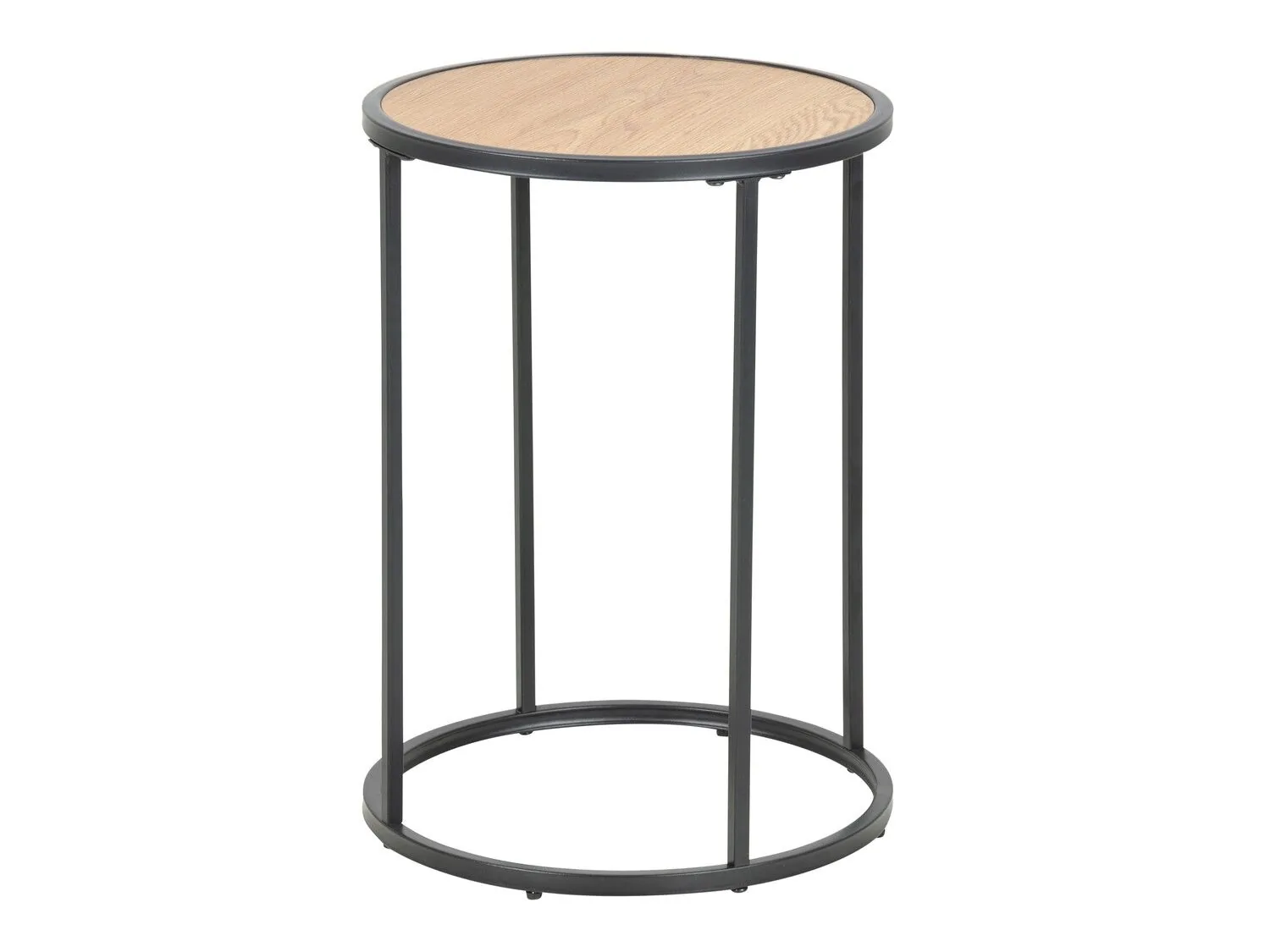 Mesa auxiliar Norsica Sevferi 118 (Roble salvaje + Negro)