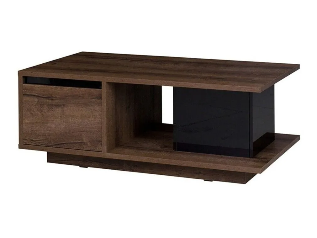 Mesa de centro Fivelbo 103 (Roble del Monastery + Negro brillante)