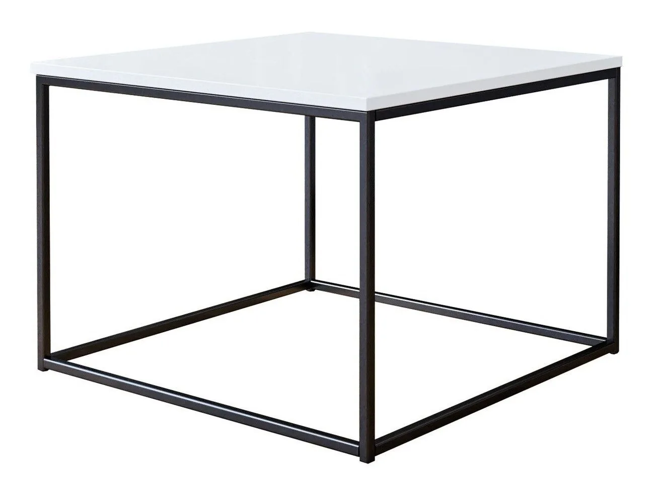 Mesa de centro Germantown 105 (Negro mate + Blanco brillante)