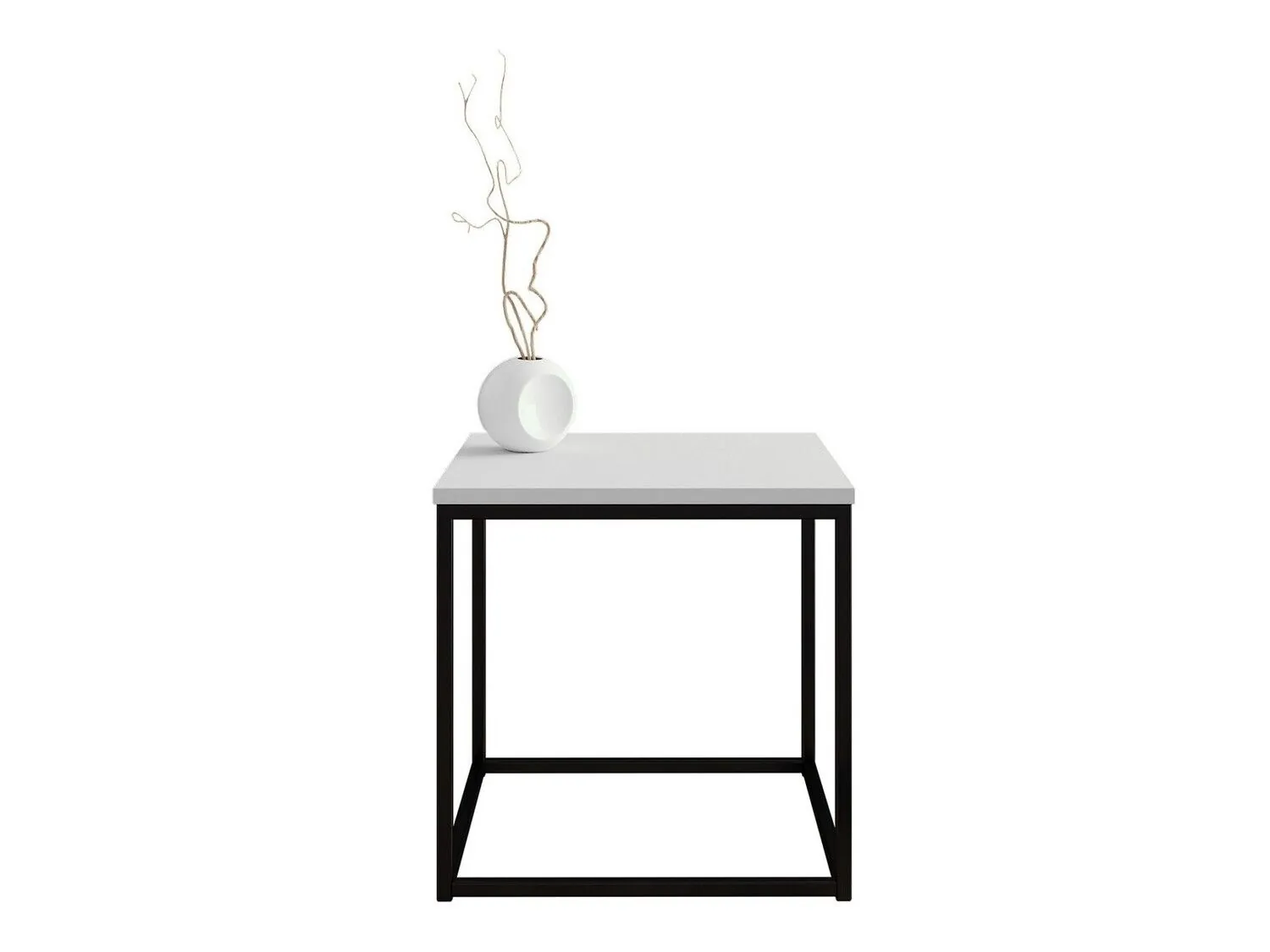 Mesa de centro Germantown 106 (Negro mate + Blanco brillante)
