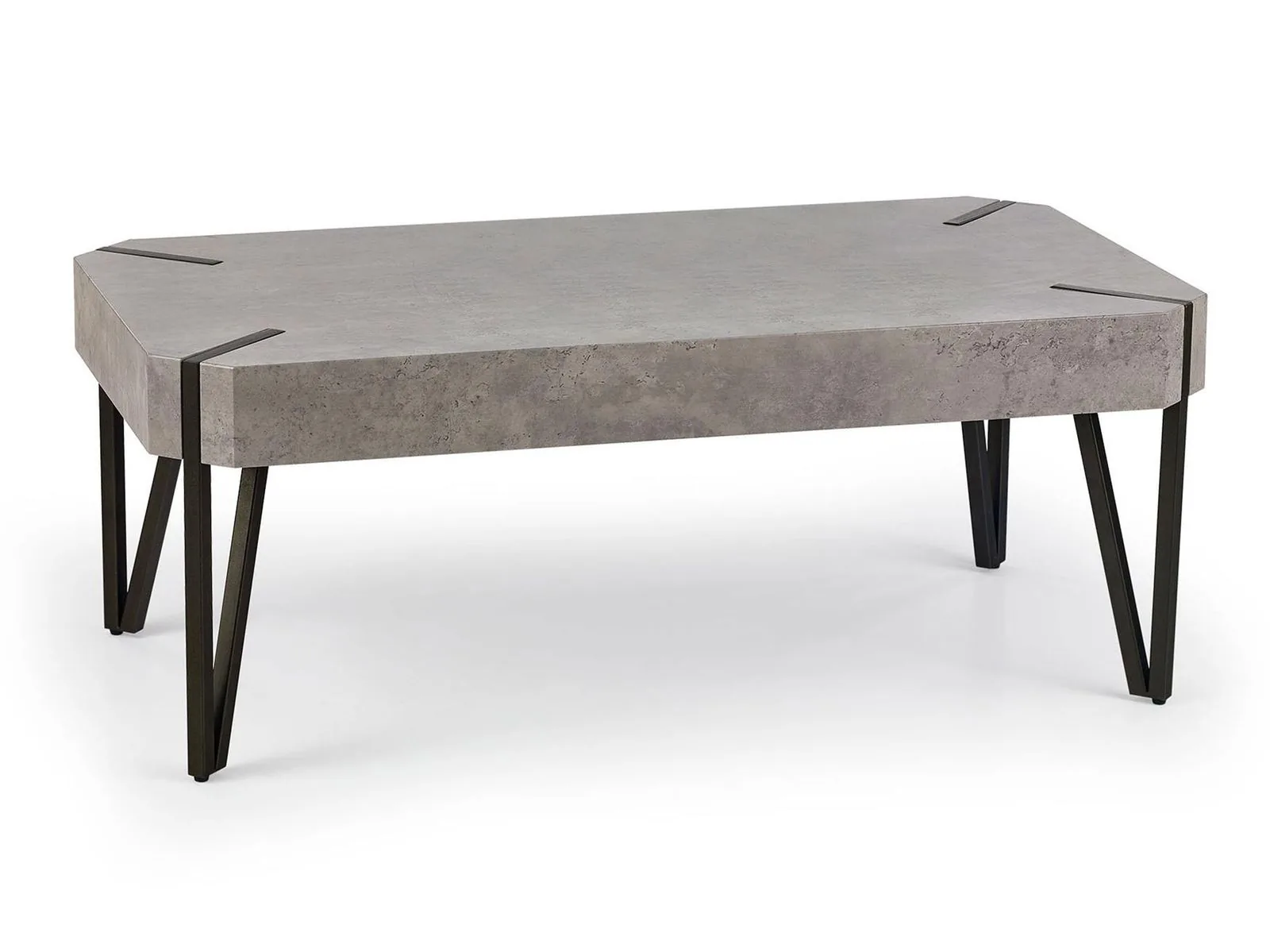 Mesa de centro Houston 303 (Hormigón + Negro)