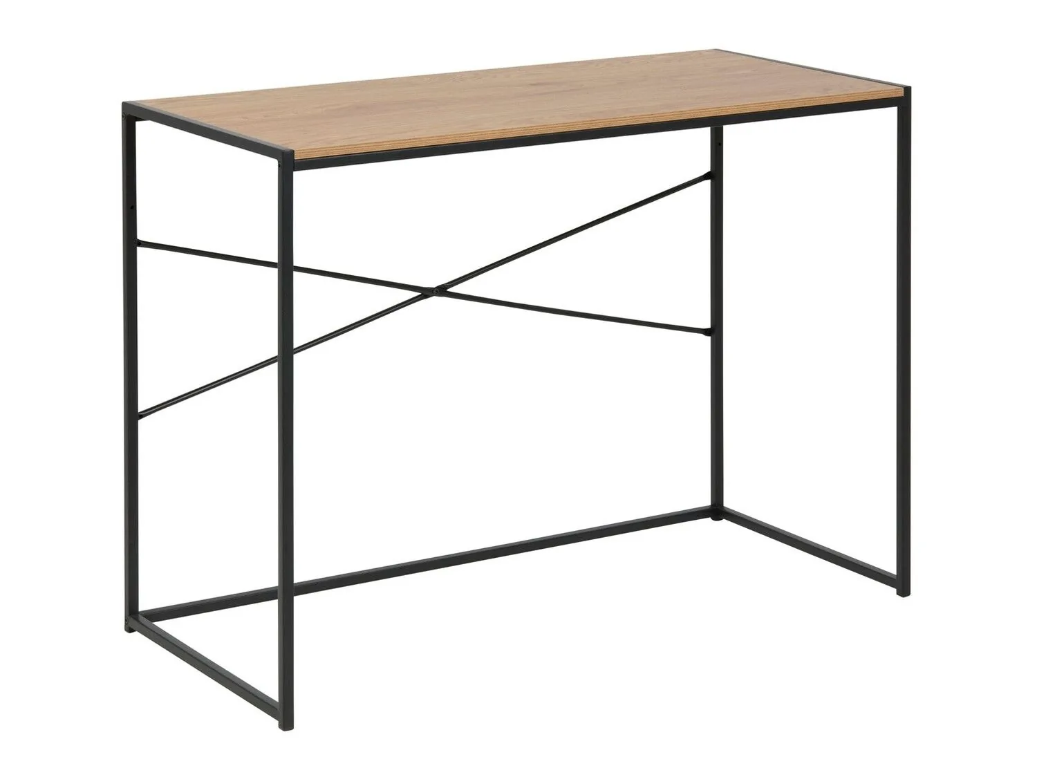 Mesa de oficina Norsica Sevferi 109 (Roble salvaje + Negro)