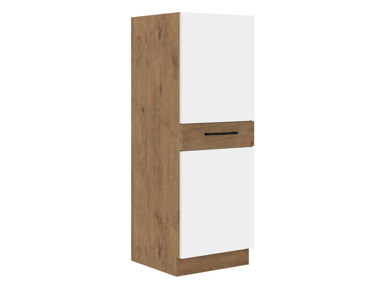 Mueble modular con cajón y puertas. Wood White 100