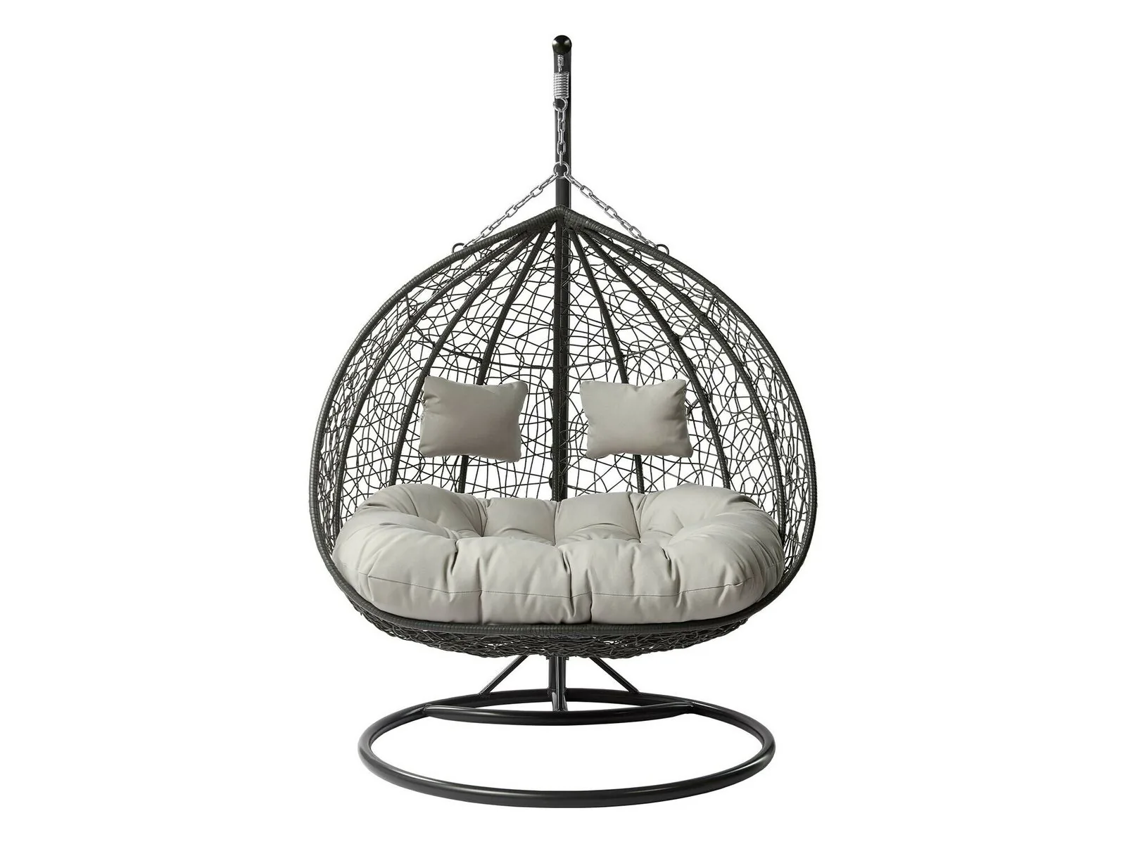 Silla colgante Comfivo Audos (Gris + Gris claro)