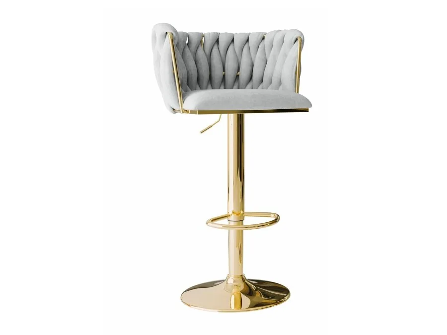 Silla de barra Comfivo Hilaritas IV (Dorado + Gris)