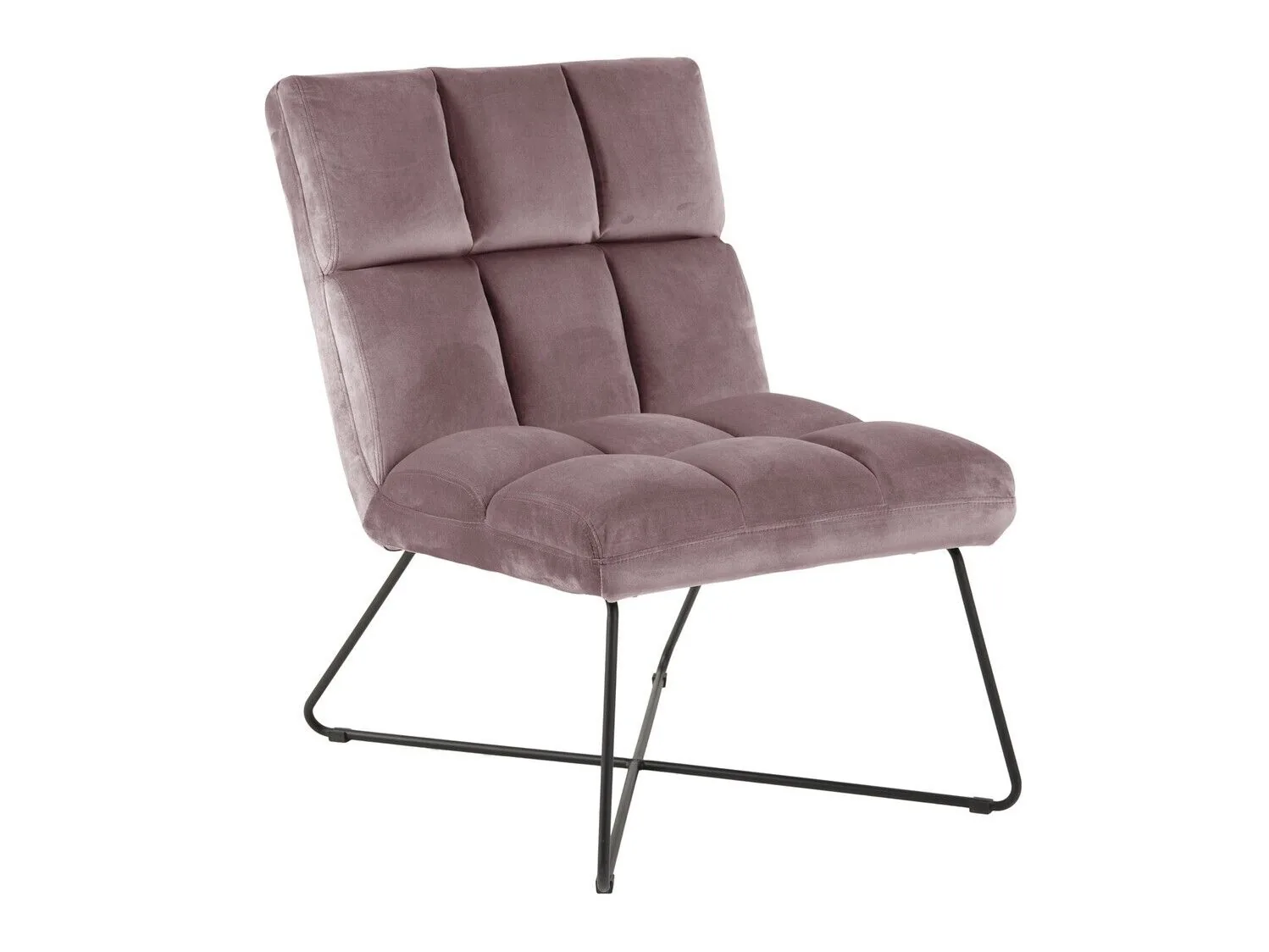 Sillón Norsica 370 (Rosa Dusty + Negro)