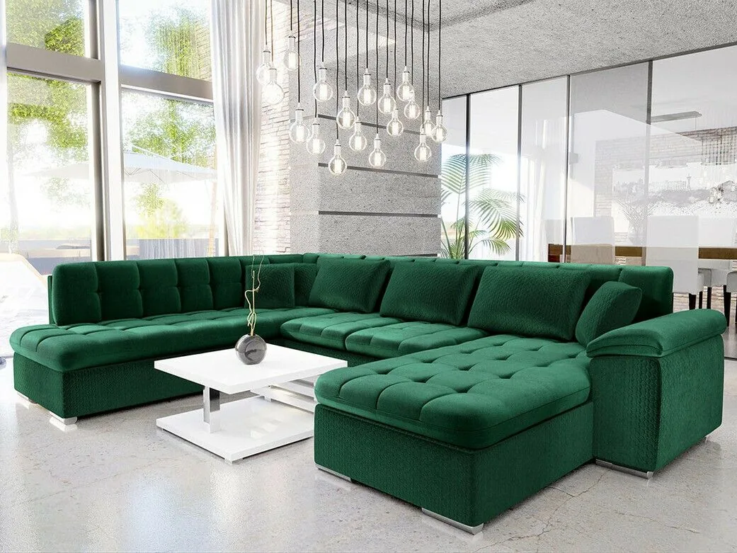 Sofá rinconero Comfivo Gemma VI (Magic Velvet 2225-151 + Venus Velvet 2941)