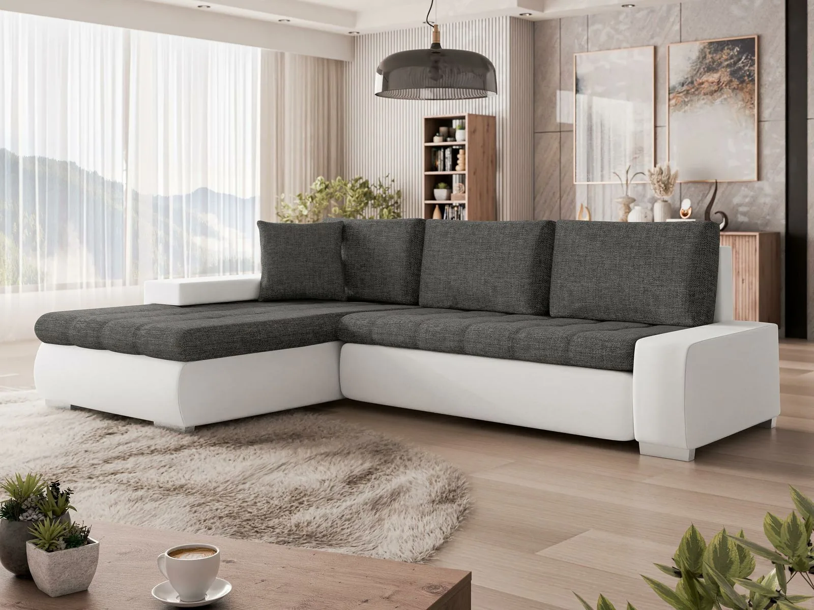 Sofá rinconero Comfivo Nitor I (Soft 017 + Lux 06)