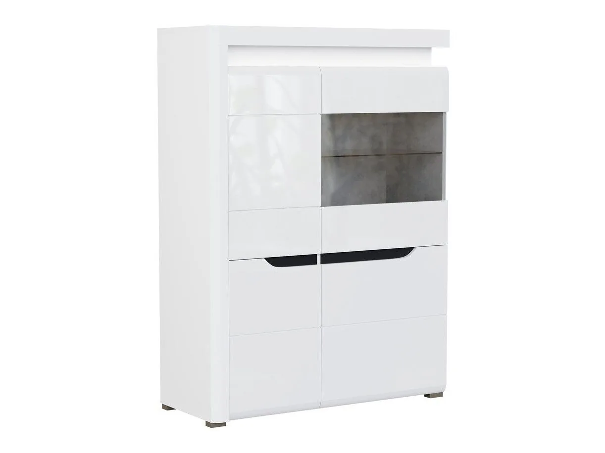 Aparador Revelmi 104 (Blanco brillante + Blanco)